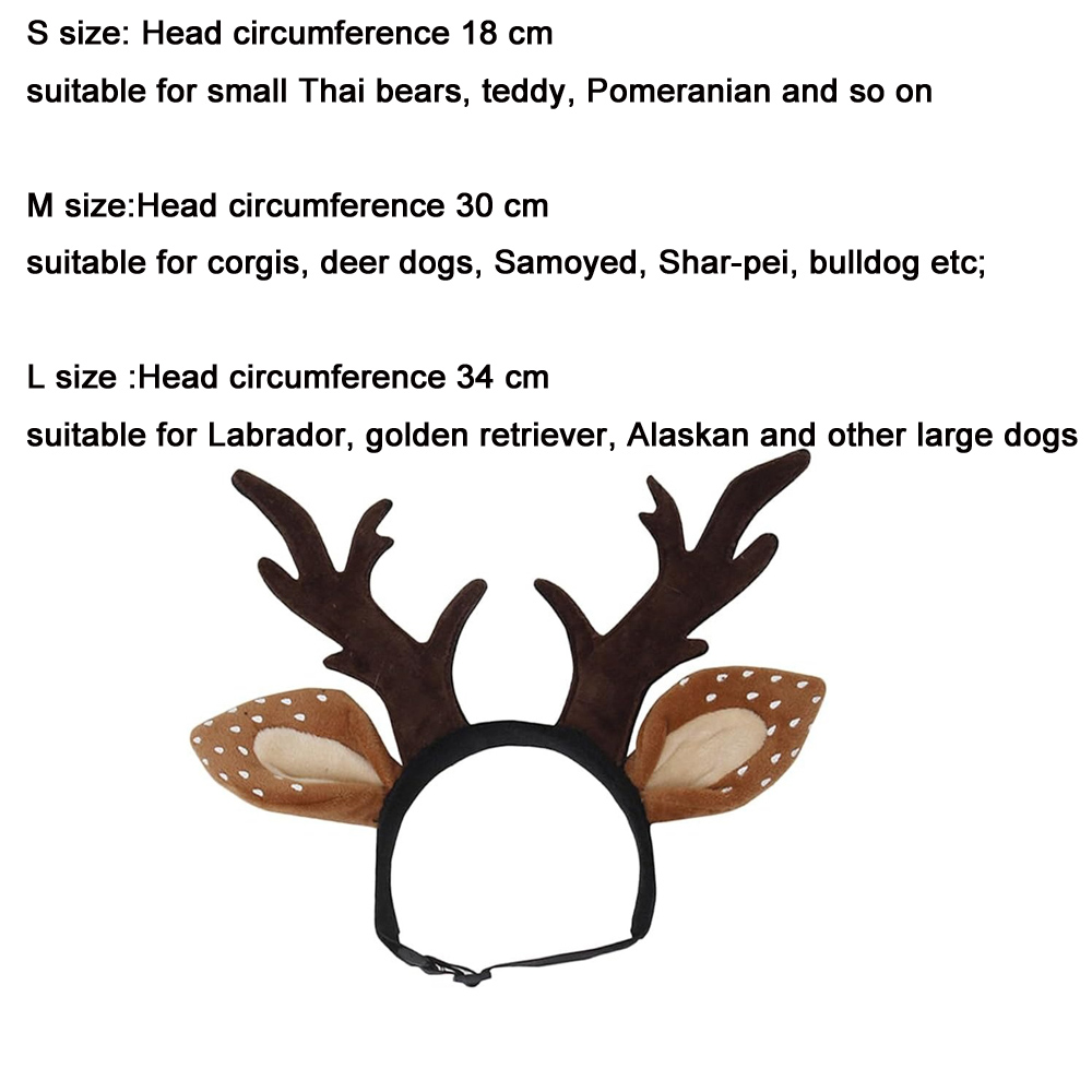 Dogs Headbands Deer Costume Ha - Reindeer Antlers Headband ulasan dan harga