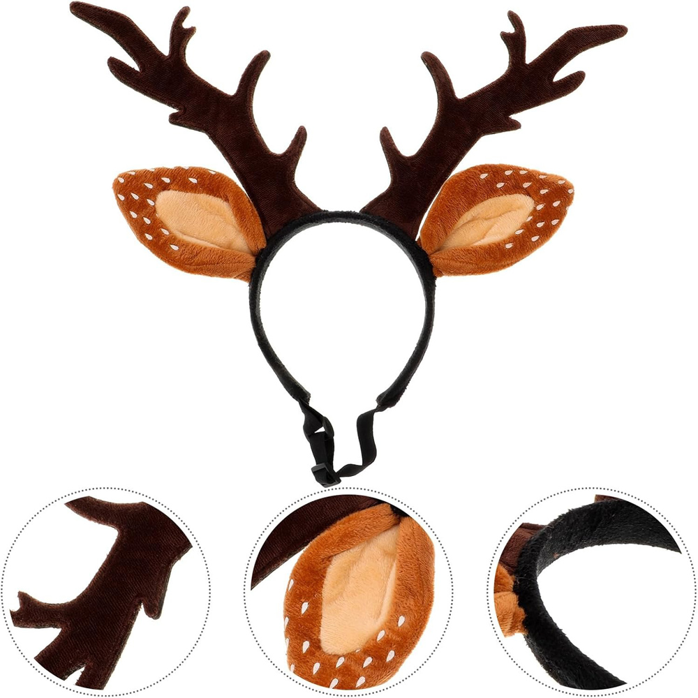 Dogs Headbands Deer Costume Ha - Reindeer Antlers Headband ulasan dan harga