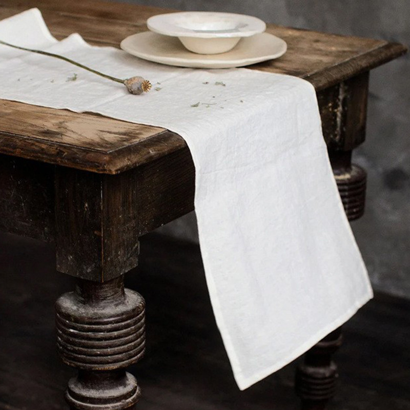 100% Linen Stone Washed Table  - Christmas Table Runner ulasan dan harga