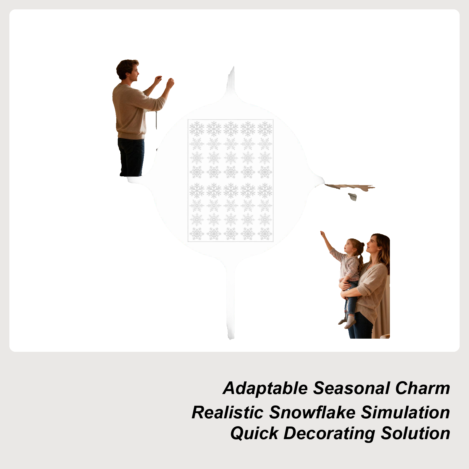 Snowflake Window Clings Christ - Snowflake Window Decal ulasan dan harga