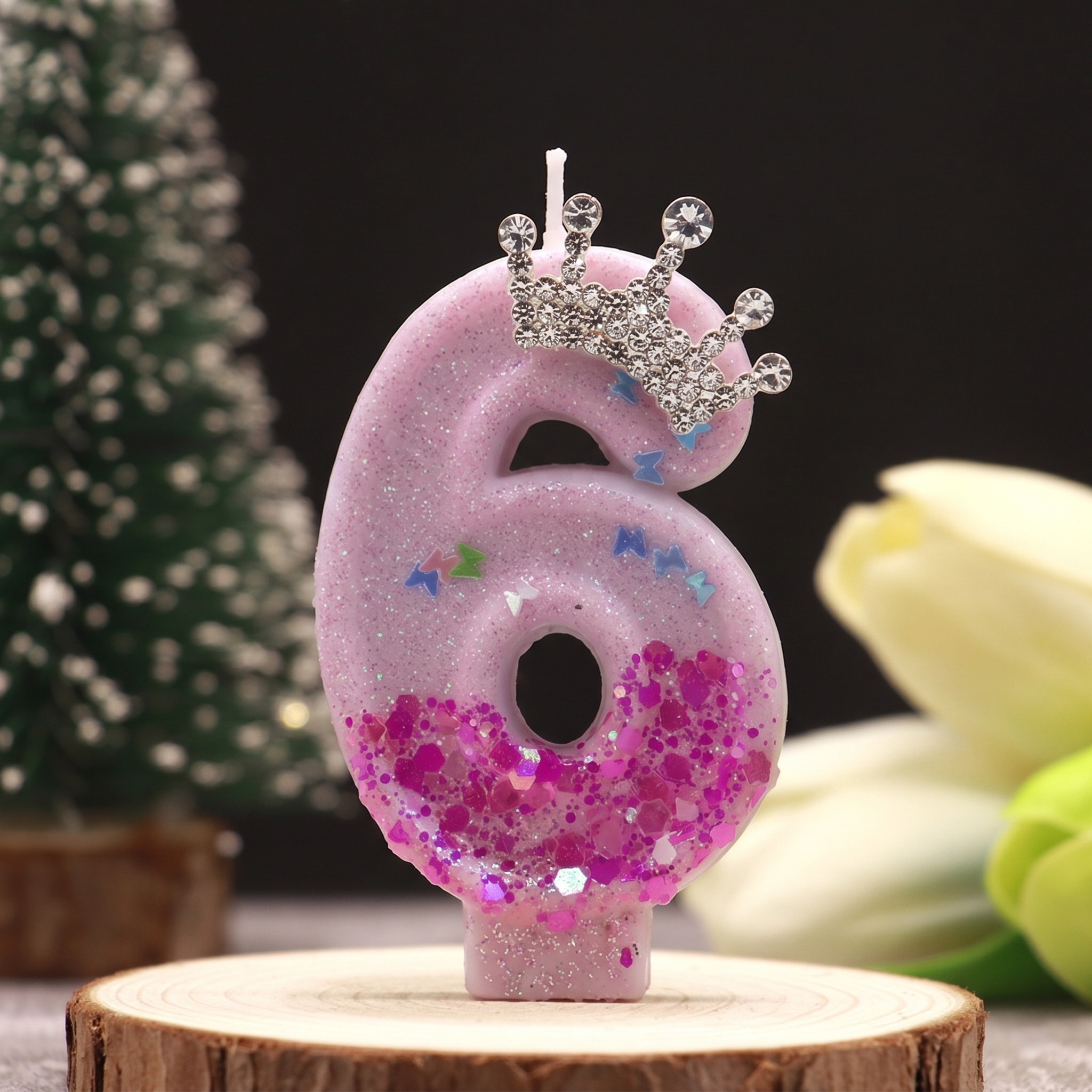 Pink Rose Red Sequins Dual Col - Holiday Candle Set ulasan dan harga