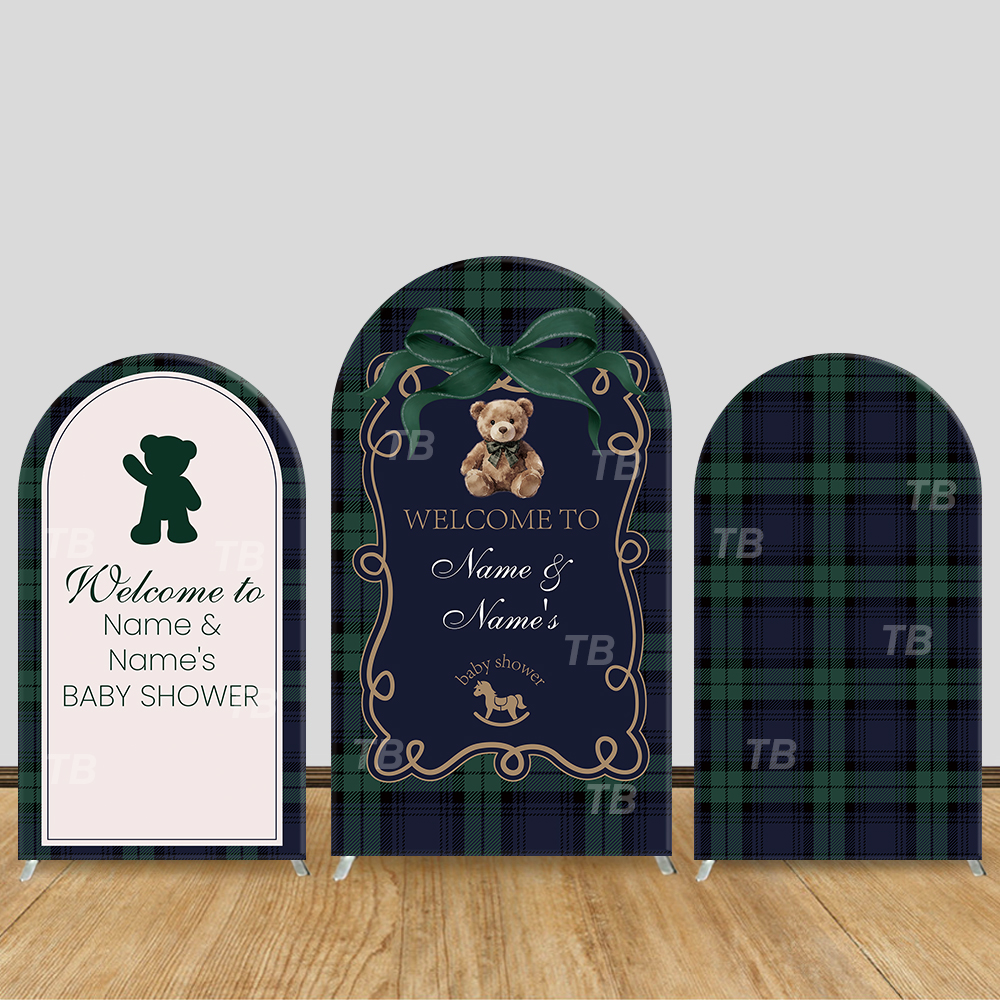 Teddy Bear Plaid Theme Arch Ba - Christmas Throw Blanket ulasan dan harga