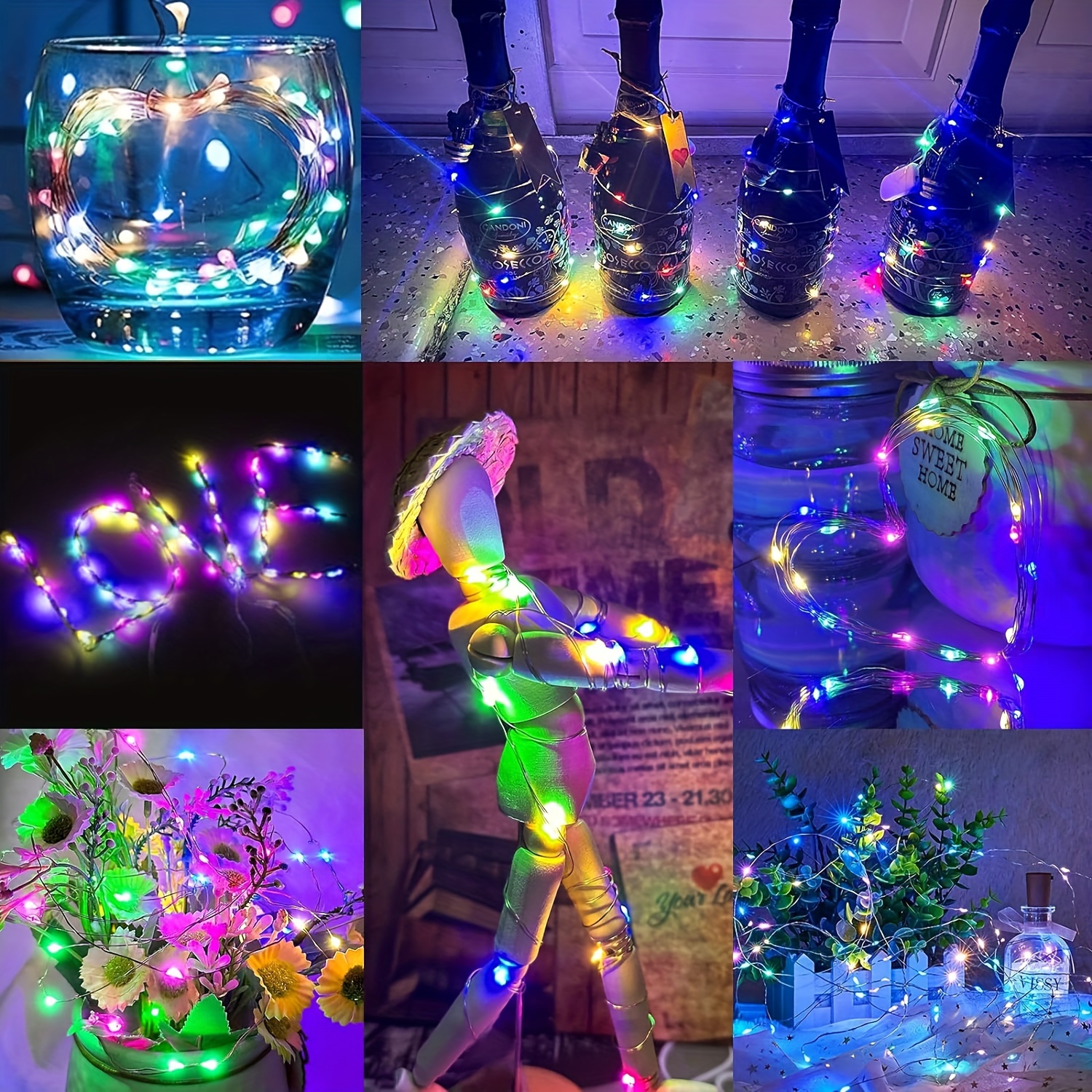 10 pcs Led Fairy Lights 3 Mode - Led Fairy String Lights ulasan dan harga