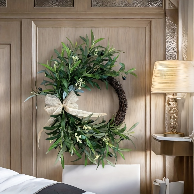 2025 Artificial Olive Wreath W - Christmas Wreath Fake ulasan dan harga