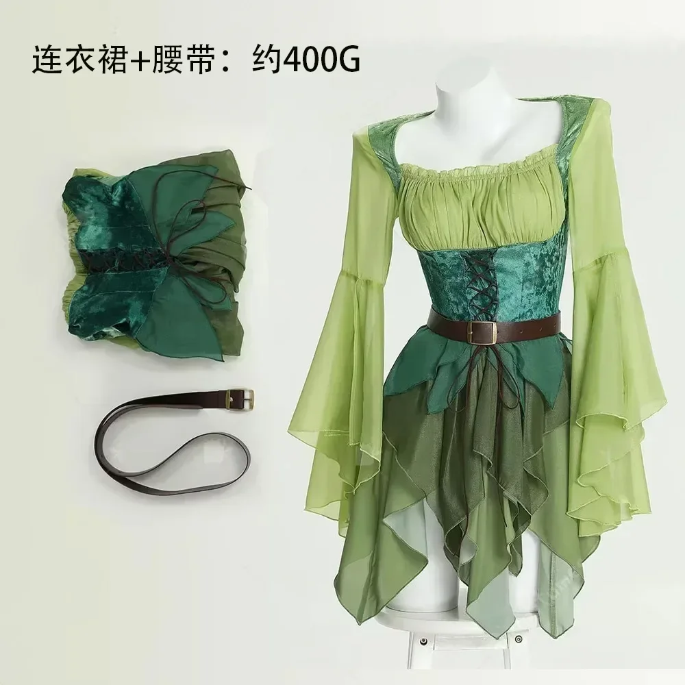 Women's Elf Medieval Green Fai - Elf Costume Christmas ulasan dan harga